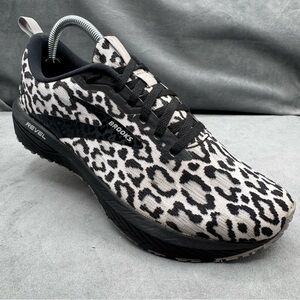 Brooks Revel 6 Women’s Size 10 Black Alloy White Leopard Running Shoes